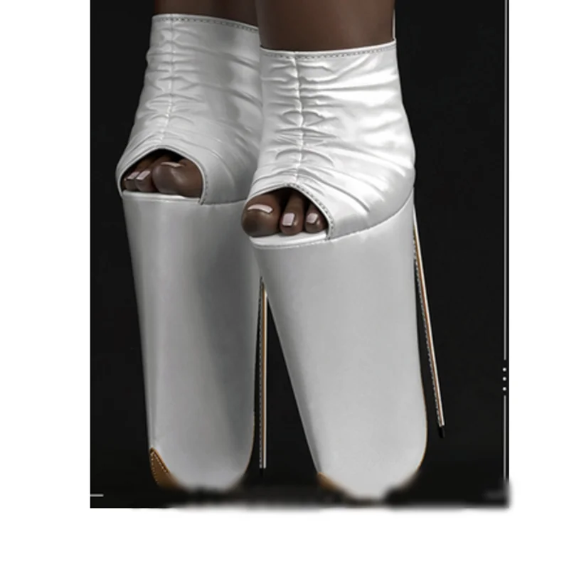 블랙 매트 슬립 온 플랫폼 샌들 얇은 하이힐 들여다 발가락 패션 섹시한 2025 여름 빅 사이즈 여성 신발 Zapatillas Mujer