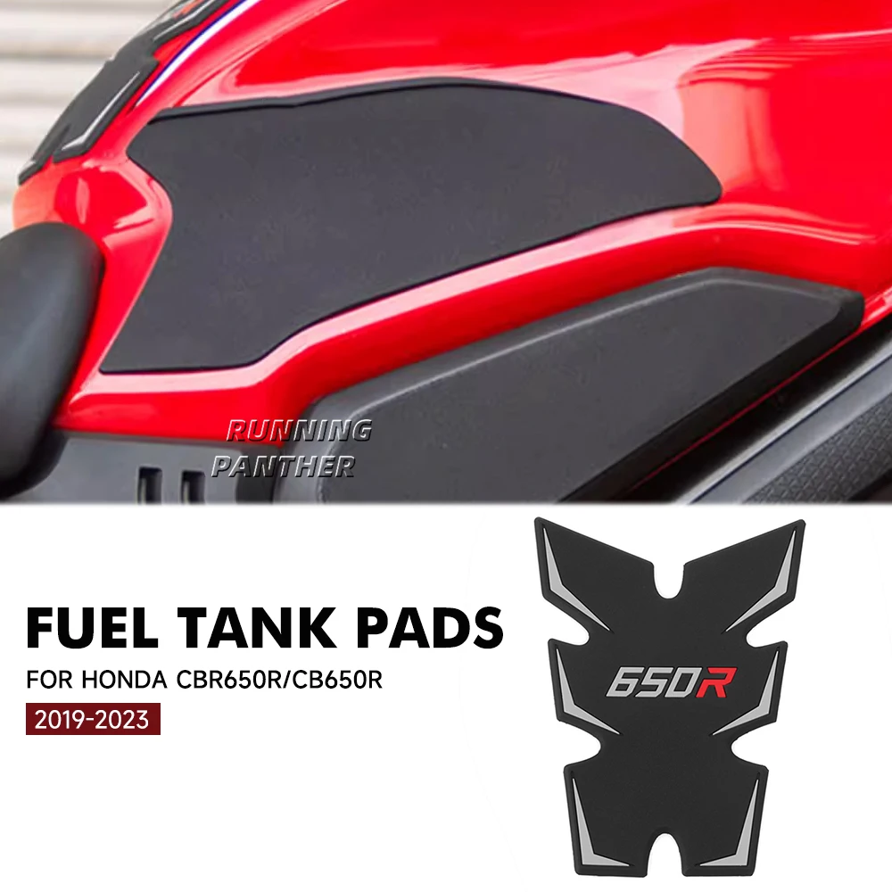 Motorcycle Fuel Tank Pad For Honda CB650R CBR650R CB CBR 650 R 650R 2019-2023 Anti-Slip Side Oil Protector Decals Sticker Pads