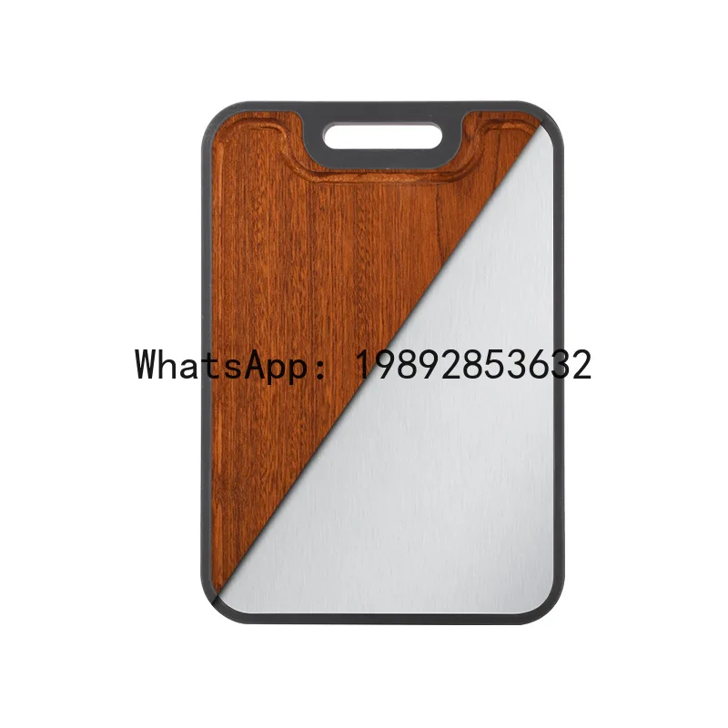 PYJ titanium cutting board ebony antibacterial and mildew-proof household solid wood pure titanium double-sided cutting board
