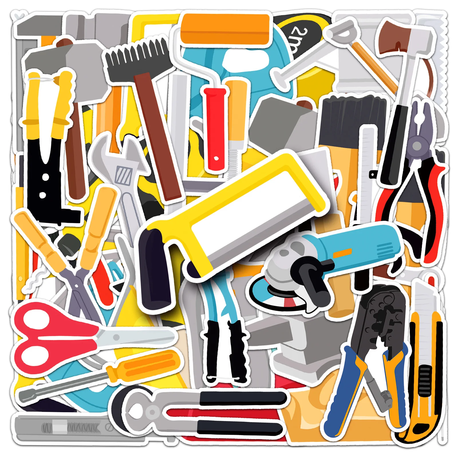 50/100 Stück Graffiti-Aufkleber, personalisierte Cartoon-Handzeichnungen, kreative DIY-Aufkleber für Handy und Gepäck, wasserdicht