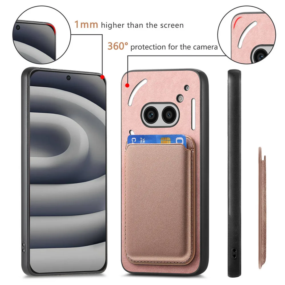 For Nothing CMF Phone 1 5G 2In1 Detachable Leather Card Case For Nothing Phone 3A Pro 2A Magnet Back Cover Phone2A Plus Funda - Image 3