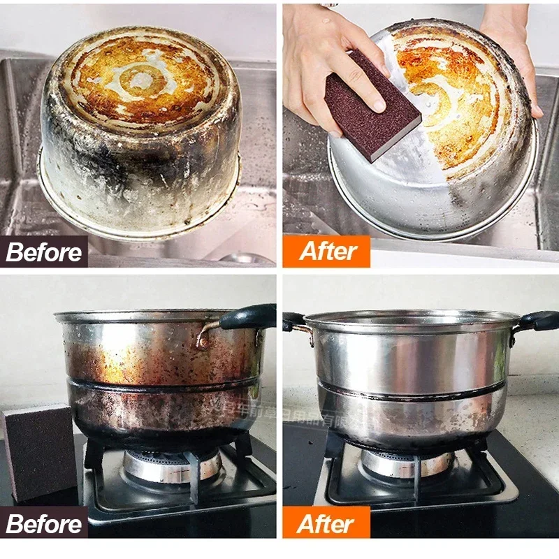 Nano Sponge Magic Erasers Carborundum Removing Rust Cleaning Sponge Brush Kitchen Pot Dish Rust Removal Emery Clean Rub