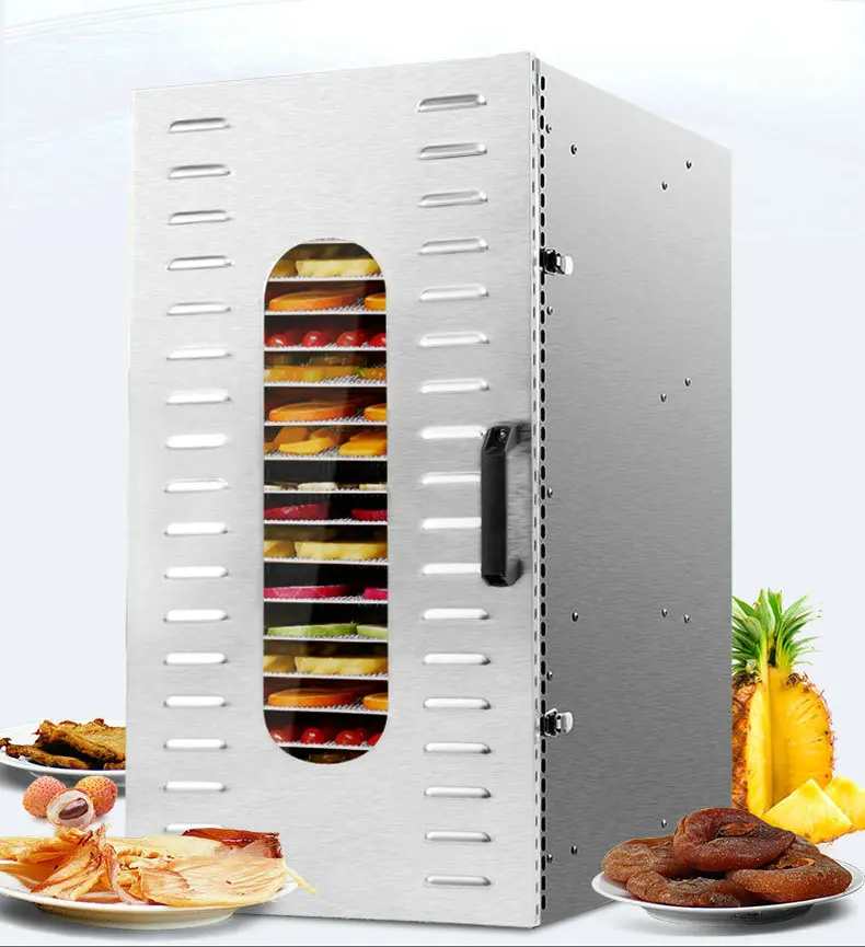 China Factory Stainless Steel Dehydrator Machine For Food With 22 Trays