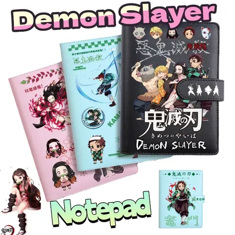 Demon Slayer Notebook Cute Fashion Cartoon Personalized Creative Simple Student Notebook Diary Gift for Friends' Birthday