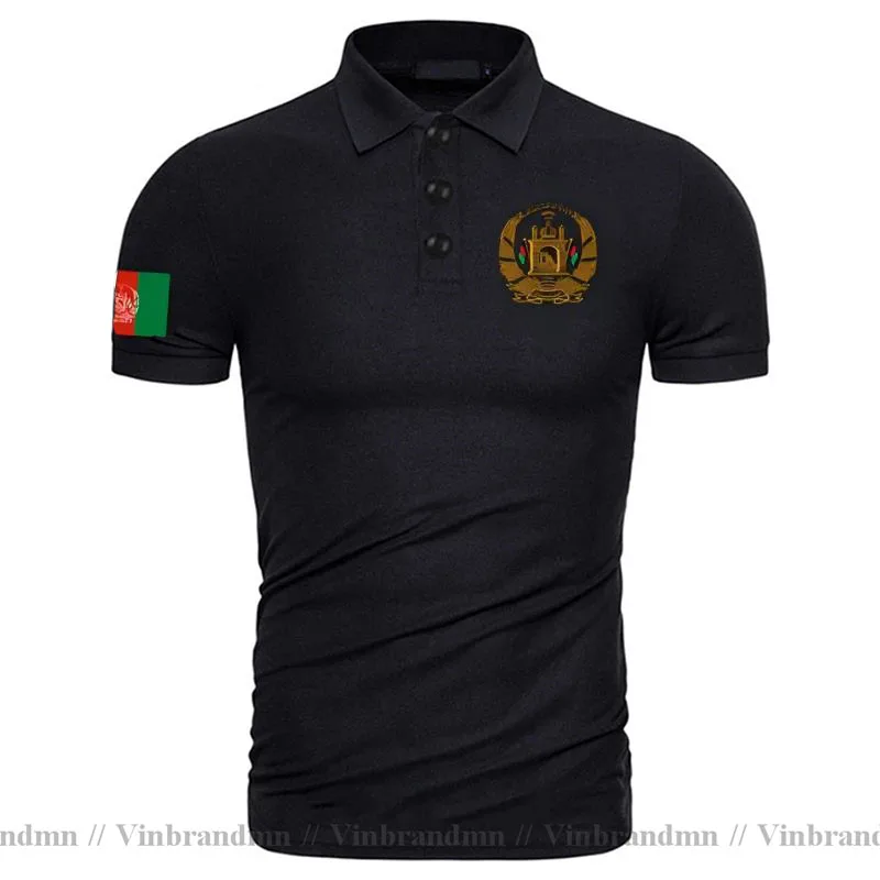 Afghanistan Afghan Polo Shirts Men Short Sleeve Brand Print for Country 100% Cotton Nation Team Flag AFG Islam Pashto Polo Shirt