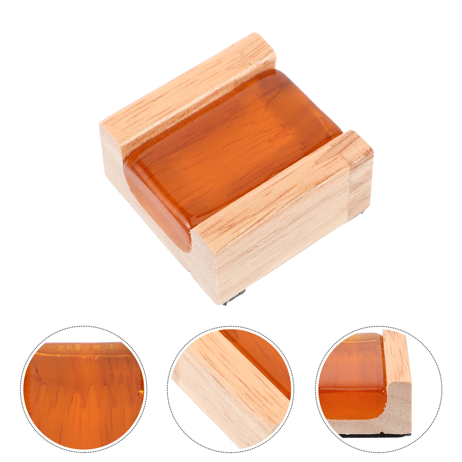 

Natural Light Rosin For String Instruments Violin Cello Viola Bow Resin Enhances Sound Clarity Wood Box Packaging