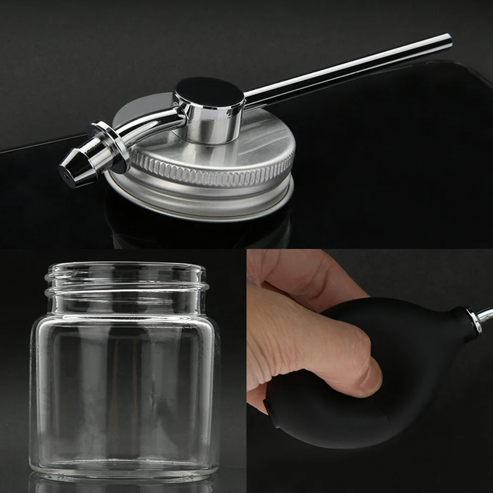 

1Pcs Hair Building Fiber Sprayer Silicone Glass Anti Static Applicator for Precise Hairline and Root Covering Sprayer