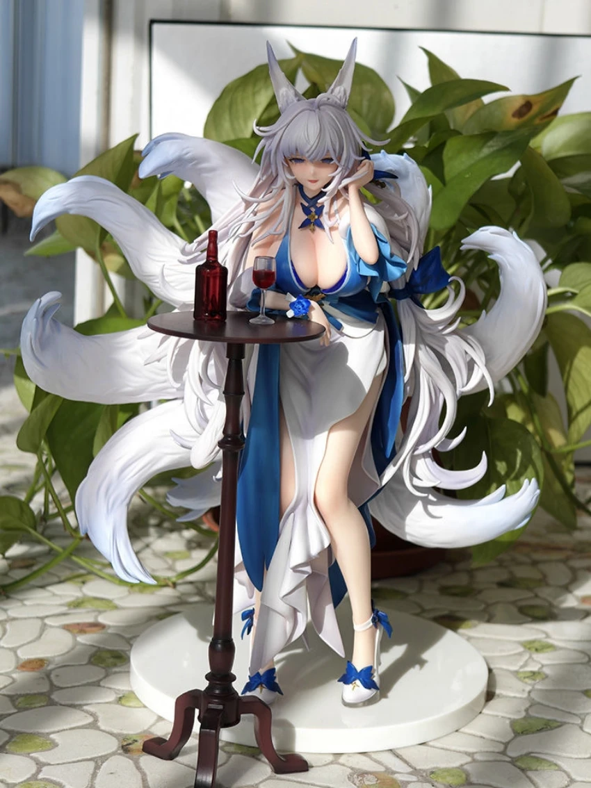 28CM Azur Lane Shinano Dreams of the Hazy Moon bunny ver girl PVC Game Statue Adult Collection Anime Action Model Doll Gift toys