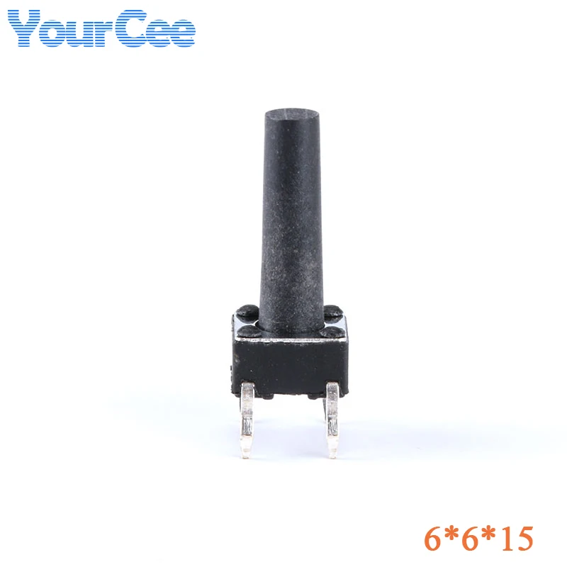 100PCS Mini Micro Switch Touch Tactile Push Button Switch 6×6 4.3/5/6/7/8/8.5/9/10/11/12/13/14/15MM Vertical 4 Pin Switch Cap