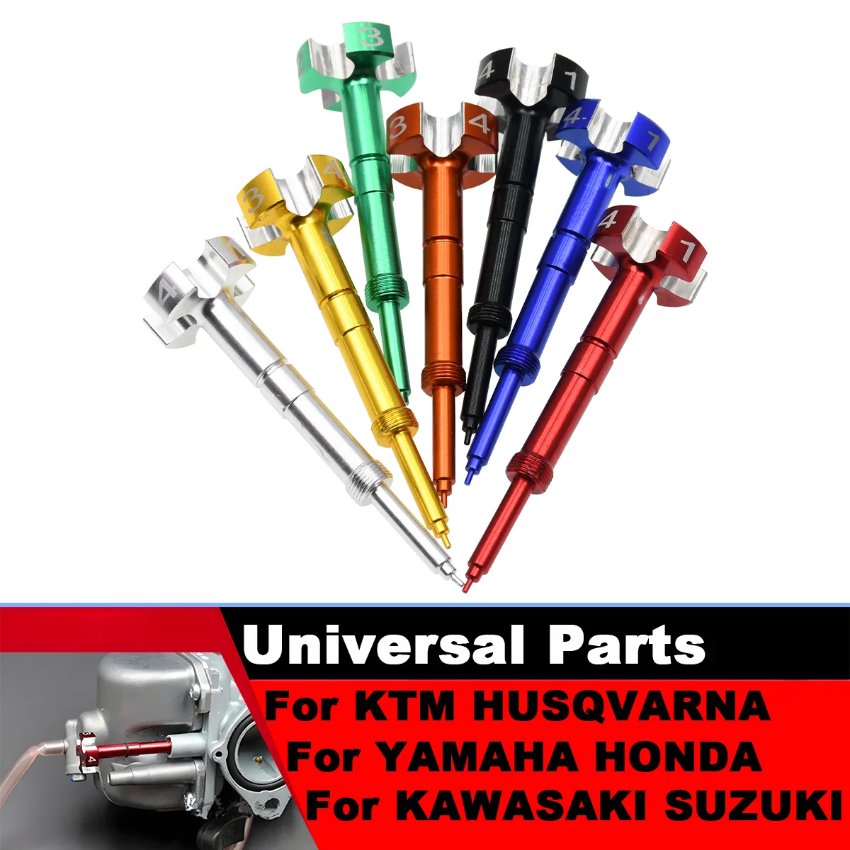 

Carburetor Easy Air Fuel Mixing Screws For KTM Honda Yamaha Kawasaki Suzuki CRF TRX YZF KX RMZ WR WRF KLX 250 450 525 4 Stroke