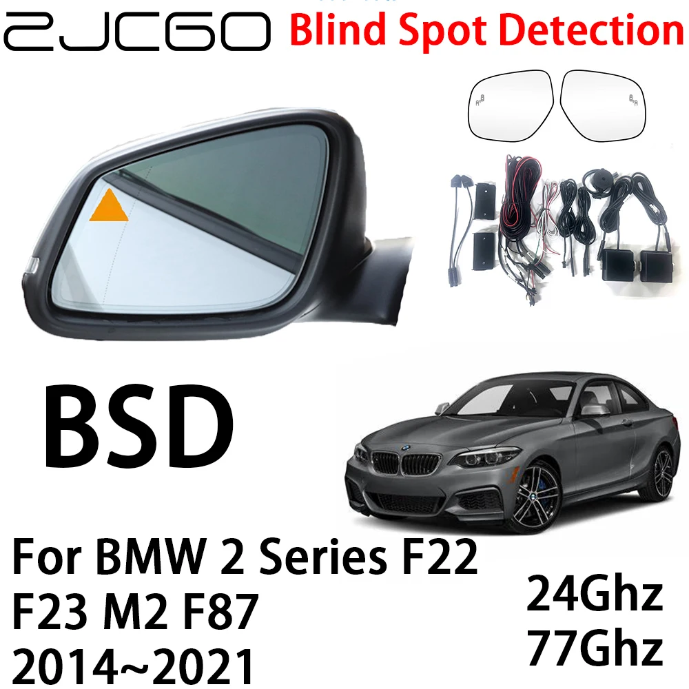 ZJCGO Car BSD Radar Warning System Blind Spot Detection Safety Driving Alert for BMW 2 Series F22 F23 M2 F87 2014~2021