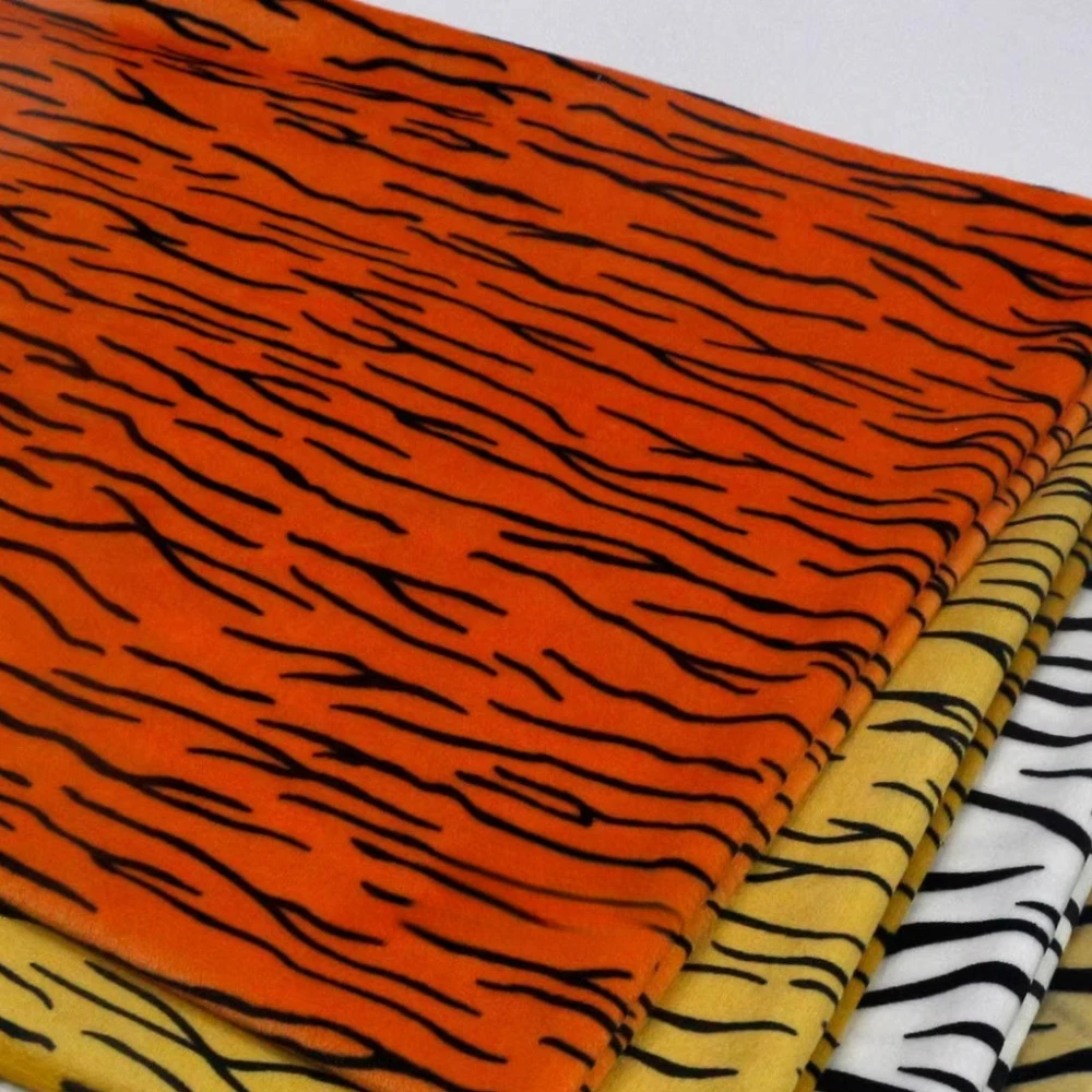 

Animal Print Lint Super Plush Soft Fabric for Single-sided DIY Sewing Doll Home Decoration Scarf Clothes Cloth By Meter