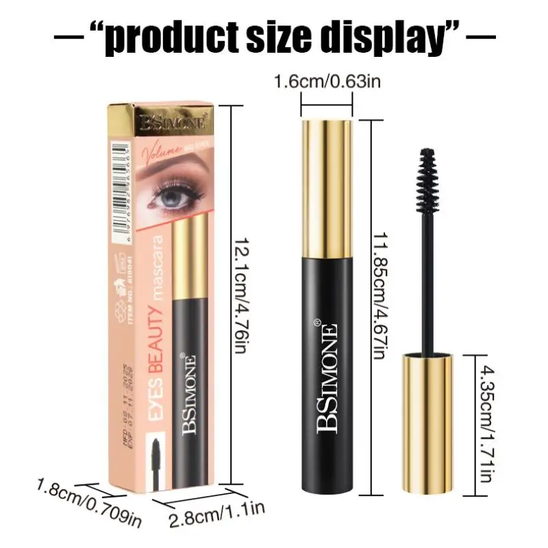 BSIMONE Unisex Volume Mascara Waterproof Long-Lasting Smudge-Proof Easy Apply Eye Makeup Base And Setting