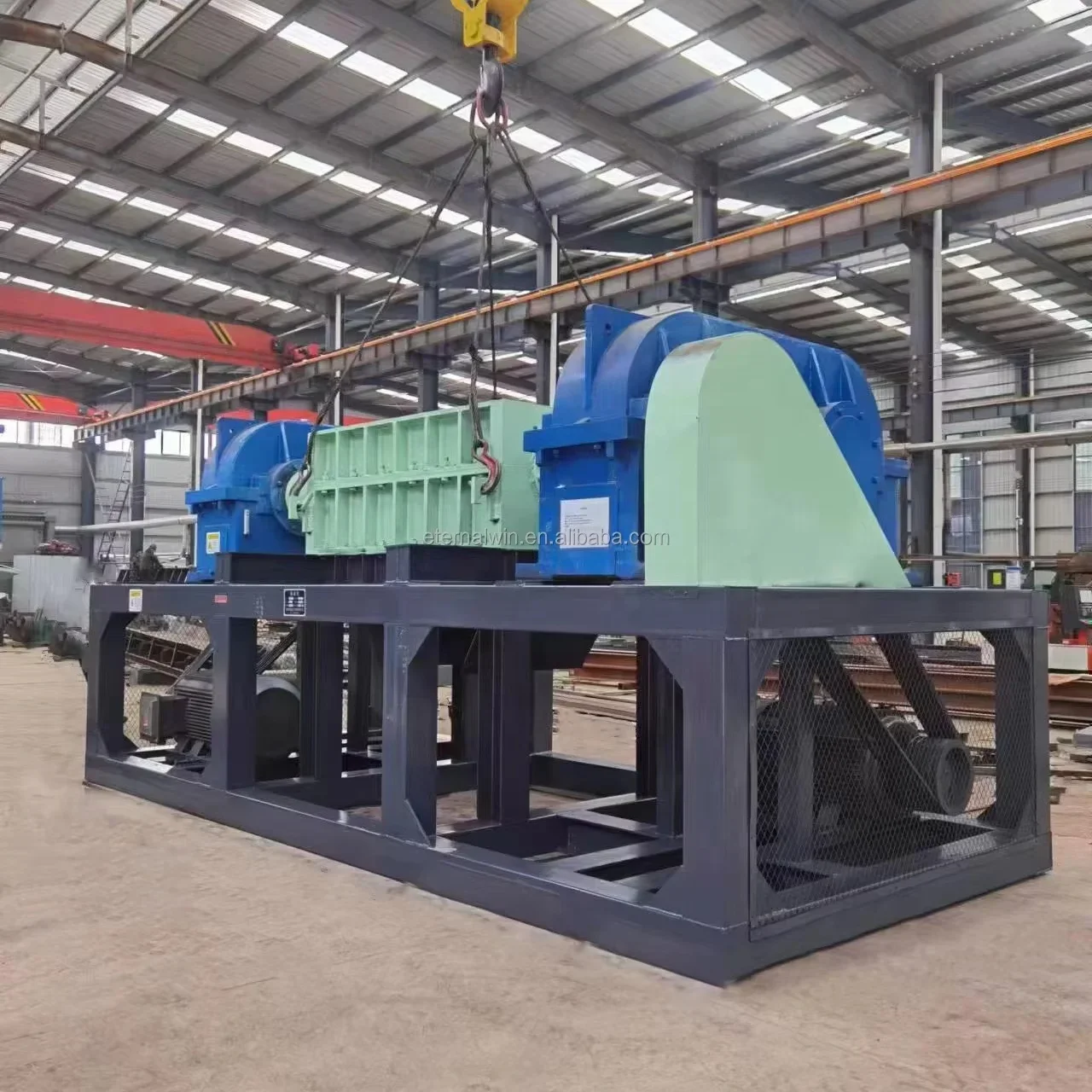 Low Price Old Tire Shredding Machine Used Tire Crushing Plant Tire Recycling Shredder Machine For Sale Double Shaft