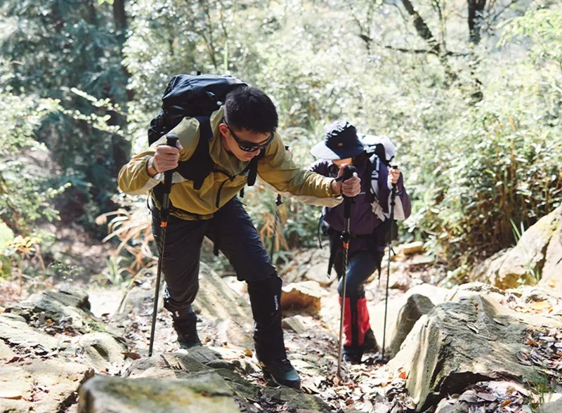 Naturehike Carbonfaser-Kletterstöcke Outdoor Faltbare Ultraleichte Trekkingstöcke Wanderstock Zusammenklappbarer Teleskopstock – Detail 8