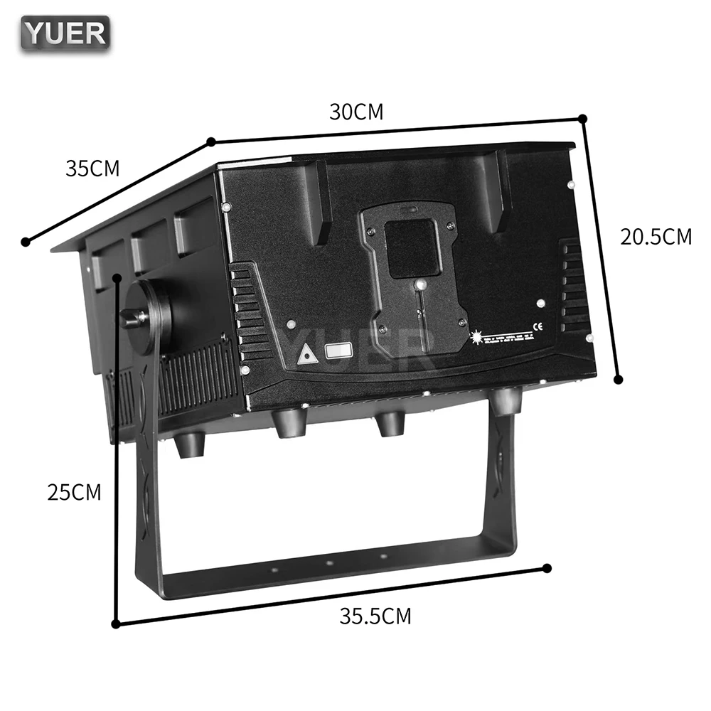 YUER Pro IP58 10W 15W 20W Water Ripple RGB Laser Projector Light DMX Disco DJ Party Stage Lighting Halloween Christmas Holiday