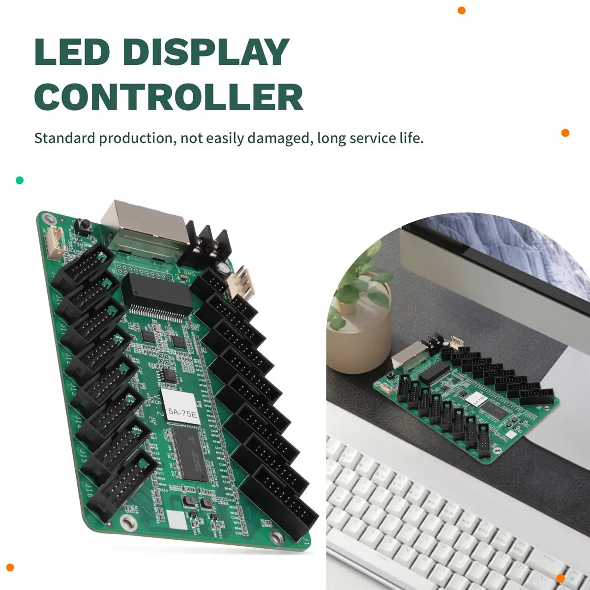popop Colorlight 5A-75E Led Receiving Card Video Wall Controller for P5 Outdoor Indoor Led Rgb Matrix Display Control System