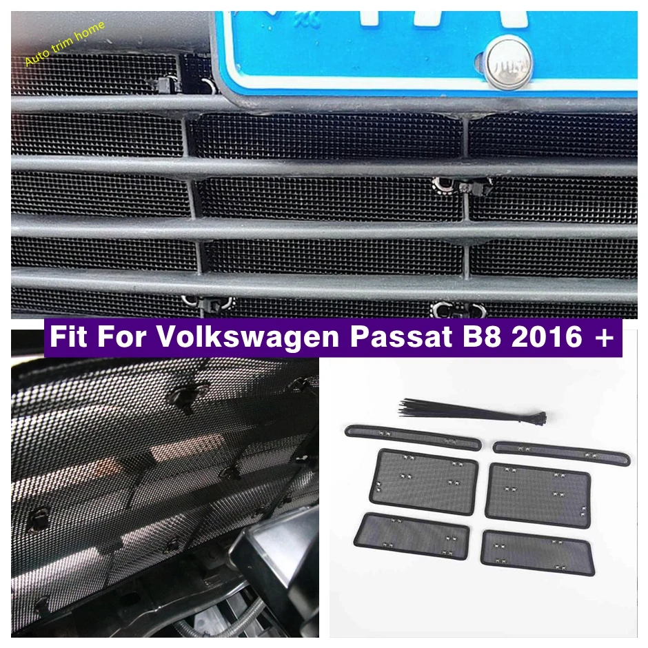 

Front Grille Net Tank Engine Insect Screening Metal Mesh Cover Trim For Volkswagen Passat B8 2016 - 2018 Modified Accessories