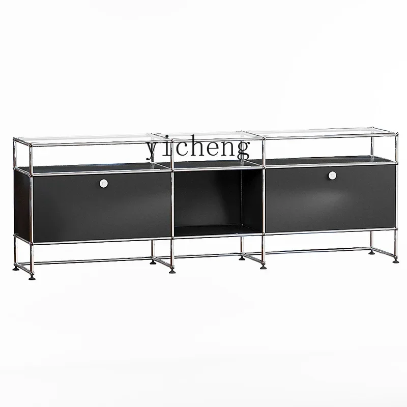 Zhonggu  Stainless Steel Module Cabinet TV Cabinet Simple Living Room Ins Locker