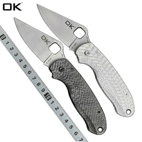 OK-223CF Ceramic bearing Carbon fiber M390/S30V blade Outdoor Camping Hunting Pocket Folding Knives