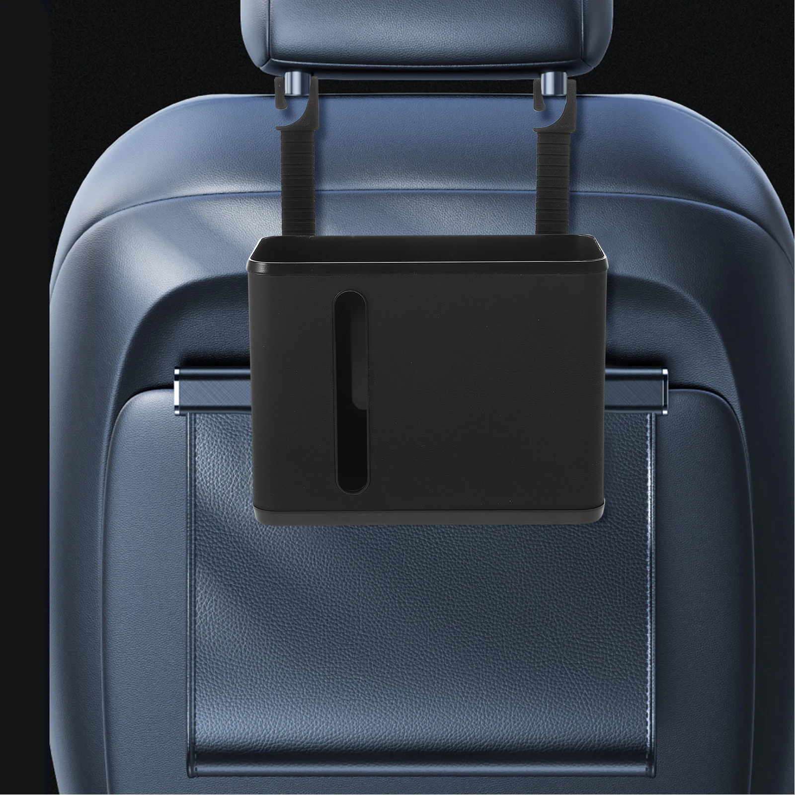 

Car Seat Back Storage Box Automotive Garbage Cans Rubbish Bin Accessories Interior Paper Towel Holder