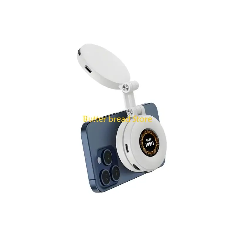 W89C Phone Camera Light Modifiable Brightness 3 Color Approaches Transportab