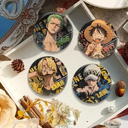 One Piece Luffy Solon Double Flash Reflex Sanduro Badge Anime Bup Brooch
