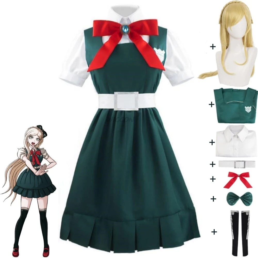 

Game Sonia Nevermind Dangan Ronpa Danganronpa 2 Goodbye Despair Cosplay Costume Wig Anime School JK Uniform Halloween Suit