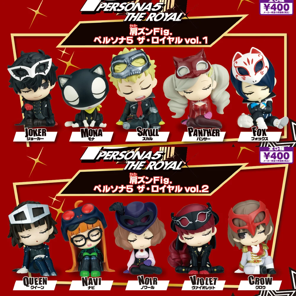 Oryginalna gra P5 Akechi Goro Crow QUEEN NAVI Futaba NOIR Ren JOKER Ryuji SKULL An PANTHER Yuusuke FOX MONA Mała figurka w kapsule