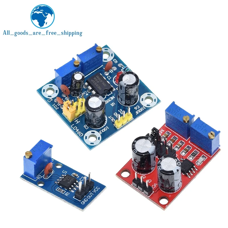 NE555 Pulse Frequency Duty Cycle Adjustable Module Square Wave 5V-12V Signal Generator For Arduino Smart Car