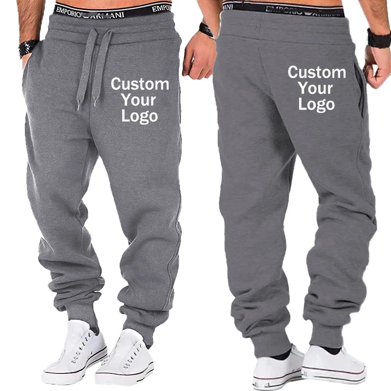 Winter Customize Men Casual Pants Autumn Men's Design Logo Trousers Sport Jogging Tracksuits Fall Suitable Sweatpants Clothing