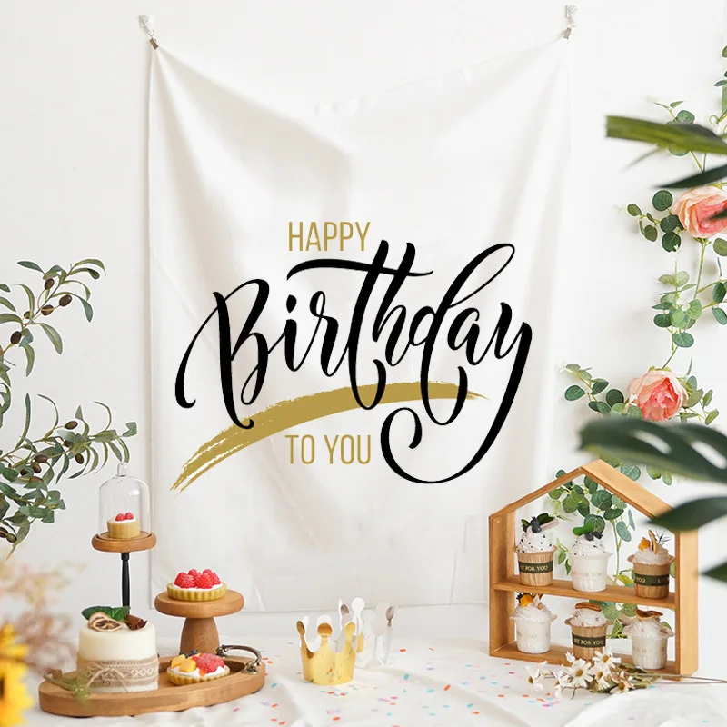 Compleanno appeso sfondo panno INS festa fotografia sfondo panno