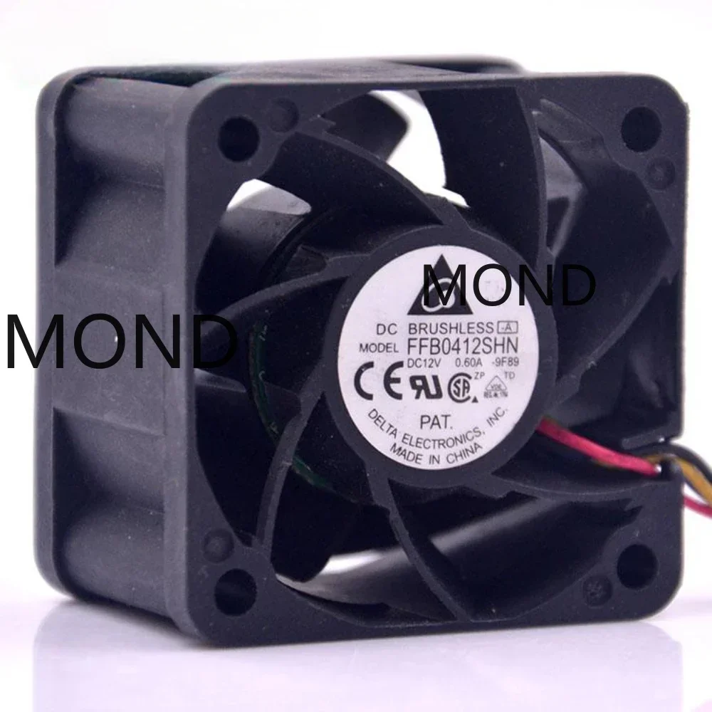 Delta FFB0412SHN Server Cooling Fan High Air Silent PWM Temperature Control Radiator Fan 12V 0.6A 0.45A 4028 40MM 40x40x28MM New