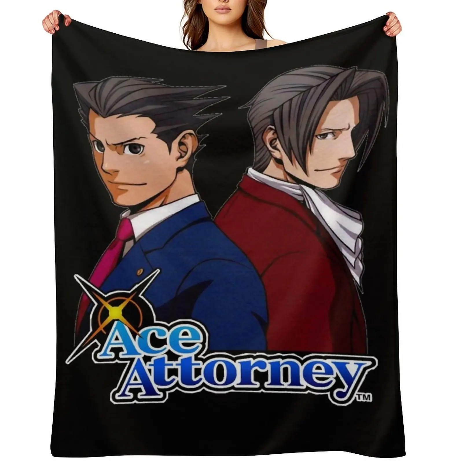 

Photographic Famicom Copy Of The Great Ace Attorney Throw Blanket Large Bed Fashionable Hairy Furry Blankets
