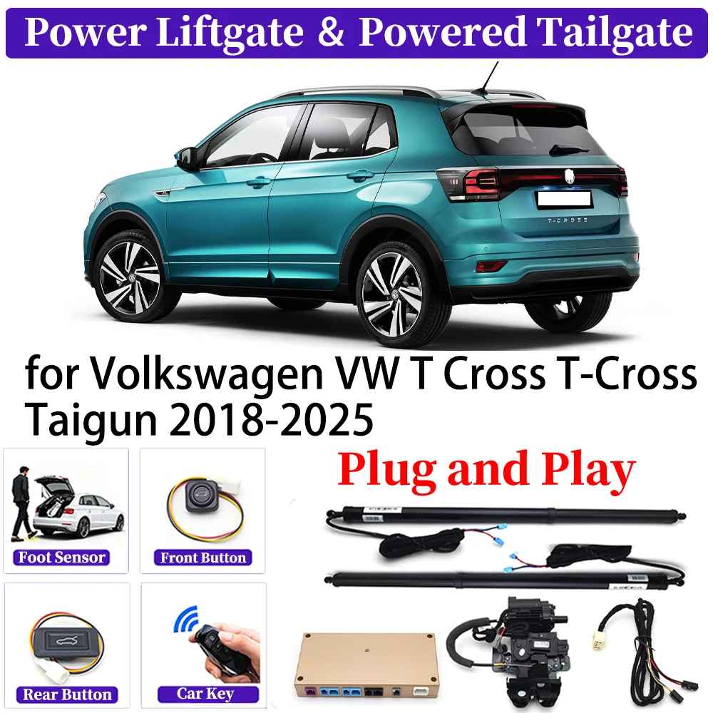 for Volkswagen VW T Cross T-Cross Taigun 2018-2025 Upgrade Car Automatic Power Liftgate Kit Smart Auto Electric Tailgate System