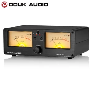Douk Audio 2-Way مكبر للصوت / مكبر صوت محول مربع مزدوج التناظرية VU متر عرض طيف الموسيقى محدد الصوت مع جهاز التحكم عن بعد أفضل 7 مبيعا للصوت التناظري Vumeter - No3