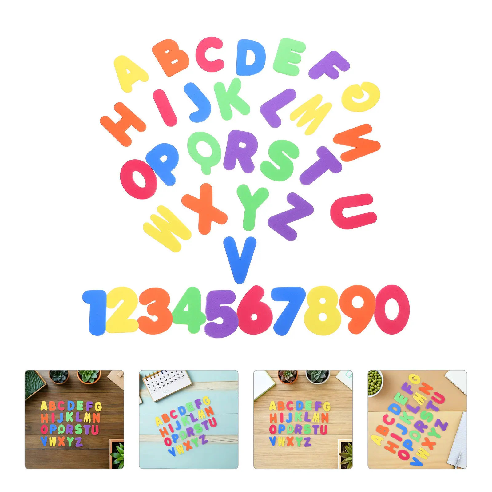 

Набор цветных наклеек-букв и цифр из ЭВА для ванной комнаты, обучающие стикеры для раннего развития детей, английские буквы для дома и ванной