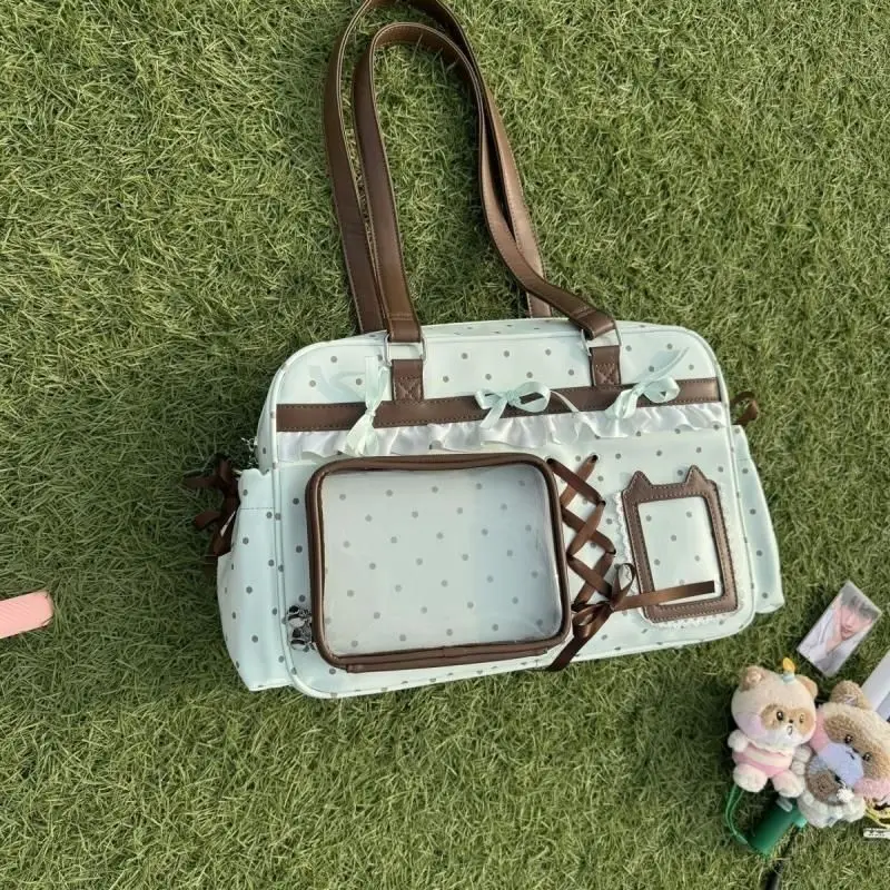 Neue Y2K Nette Itabag Comic Ausstellung Große Kapazität Rucksack Süße Mädchen Transparente Umhängetasche DIY Abzeichen Display Schulter Tasche – Detail 27