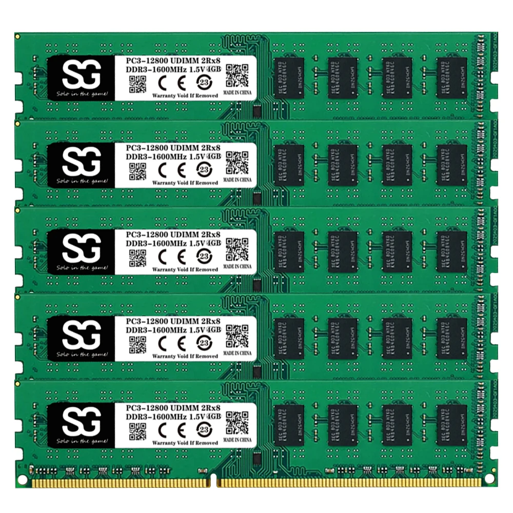 

5 шт. DDR3 1066 1333 1600 МГц 8 ГБ 4 ГБ 16 ГБ настольная память PC3 8500 10600 12800 240 контактов 1,5 В UDIMM Memoria DDR3 RAM