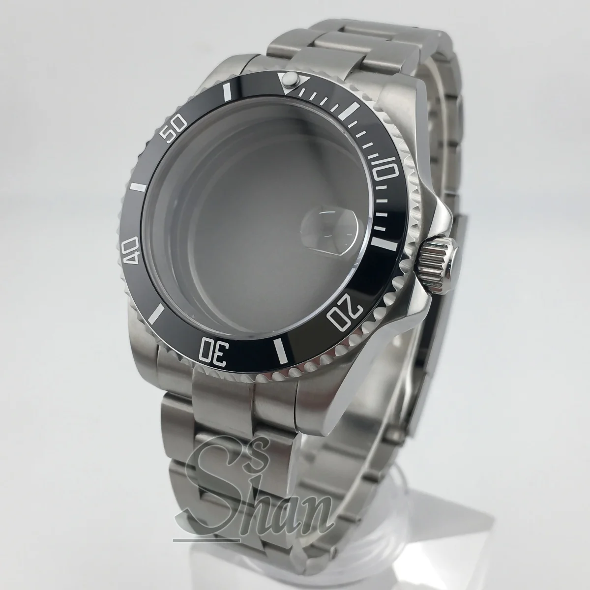 

Корпус для дайвинга 40 мм, безель с 120 щелчками, сапфировое стекло, NH34A NH35 NH36 NH38 NH70 NH72 ETA2824, полированный центральный ремешок с механизмом Miyota