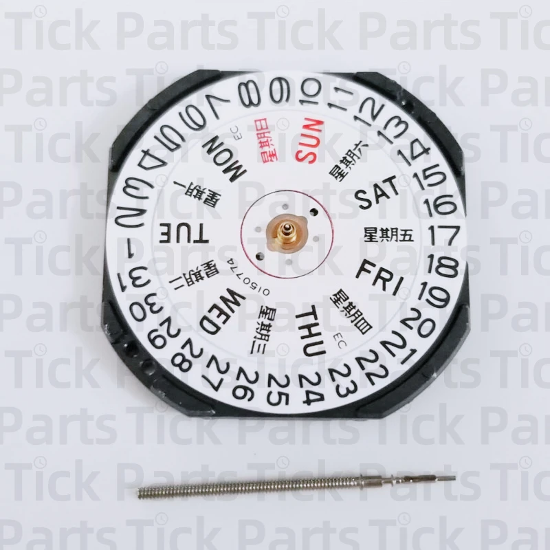 Epson VX43 Кварцевые часы, часть 3 стрелки, дисплей дня и даты, батарея SR920SW, 26,4 мм, 2,98 мм, заменяет 7N43 Y113 7123