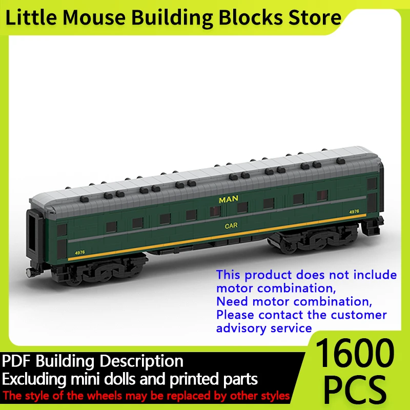 

Модель городской автомобиль MOC, строительные кирпичи, шестиосевой пассажирский поезд, автомобиль, модульная технология, детские праздничные подарки, сборка игрушек, костюм