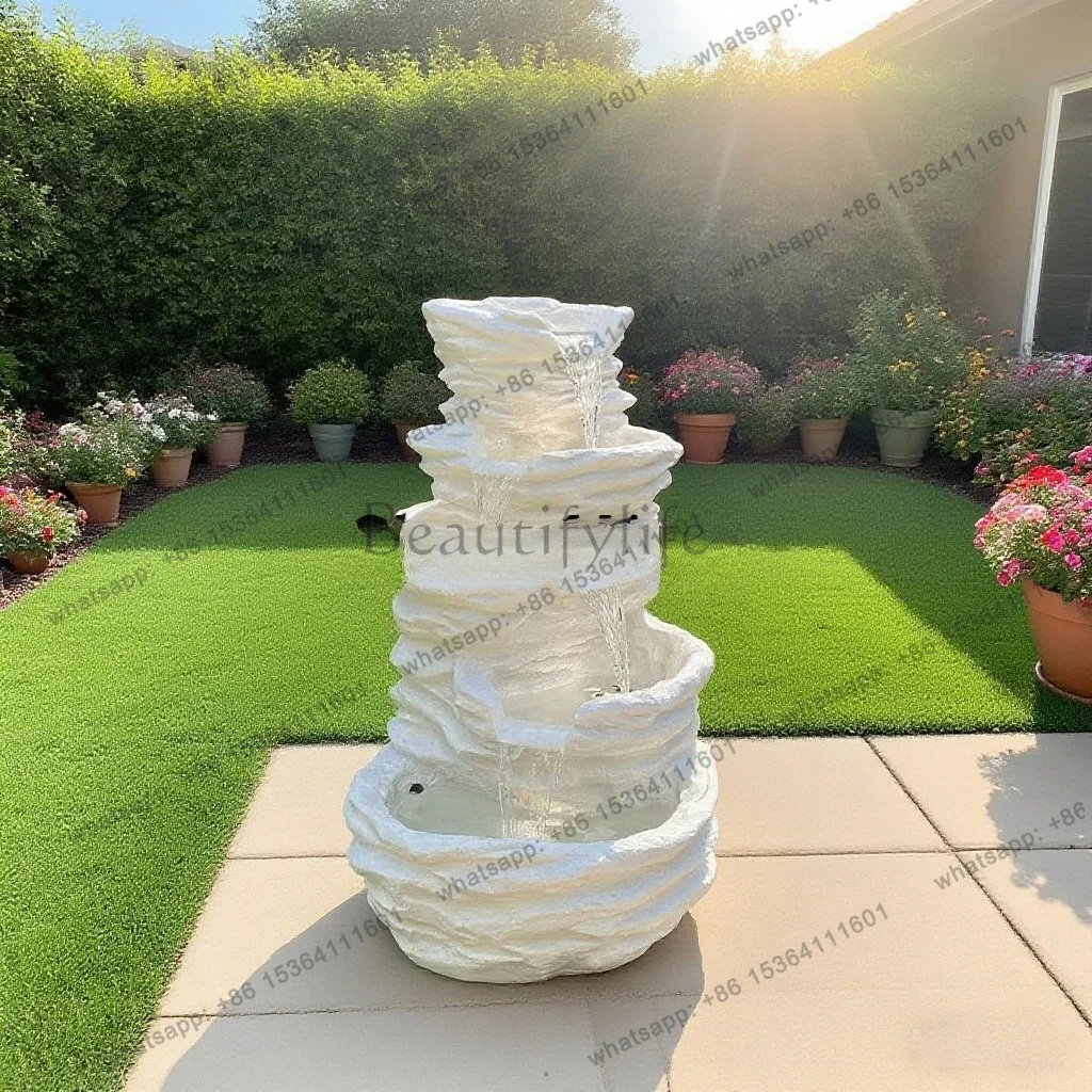 Courtyard Water Feature Outdoor Rockery Flowing Water Fountain Ornament Factory Direct S Attraction Circulating Water