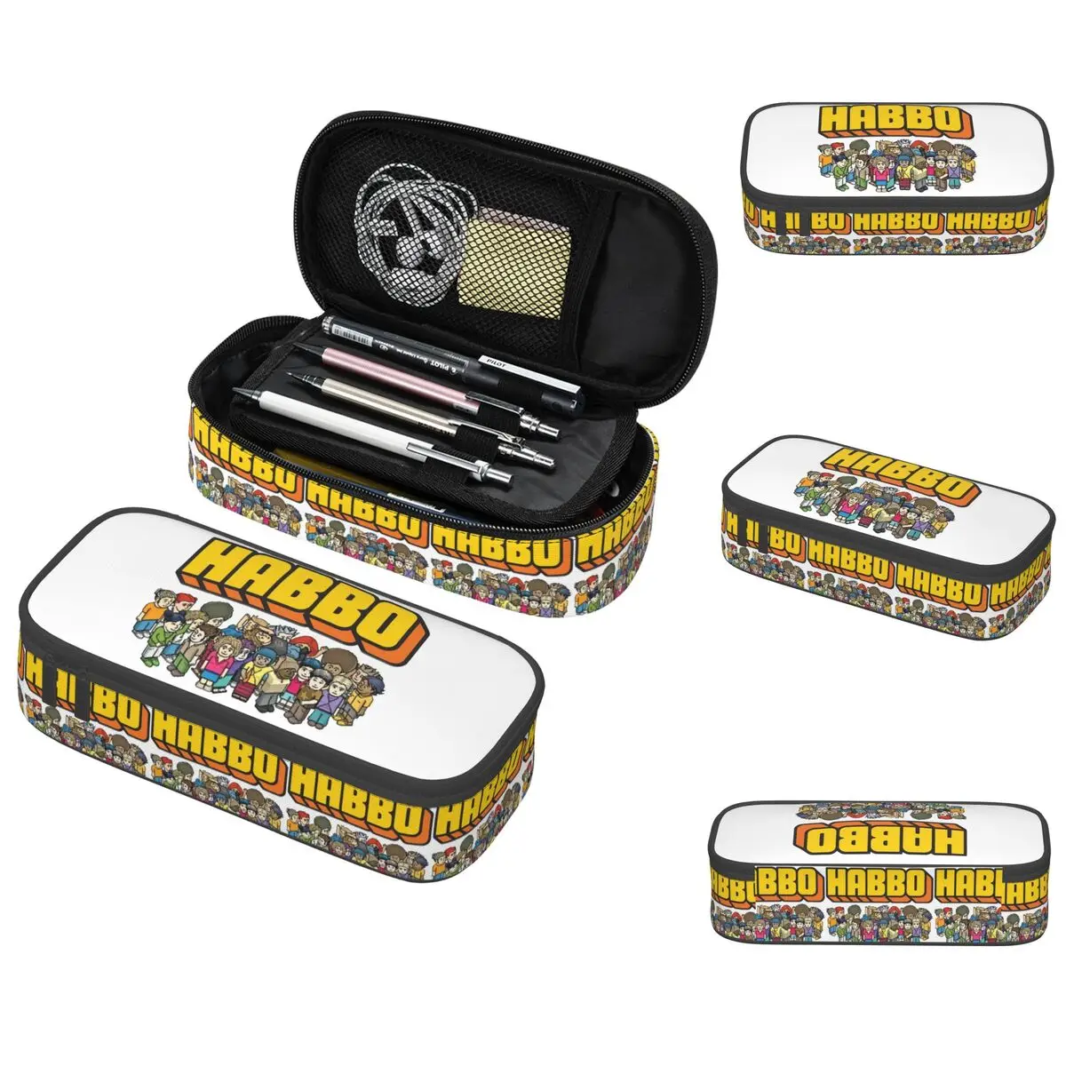Game Habbo Hotel Federmäppchen für Studenten, Geschenke, Stiftbox, Bleistiftbeutel, Schreibwaren, Stifthalter, Tasche