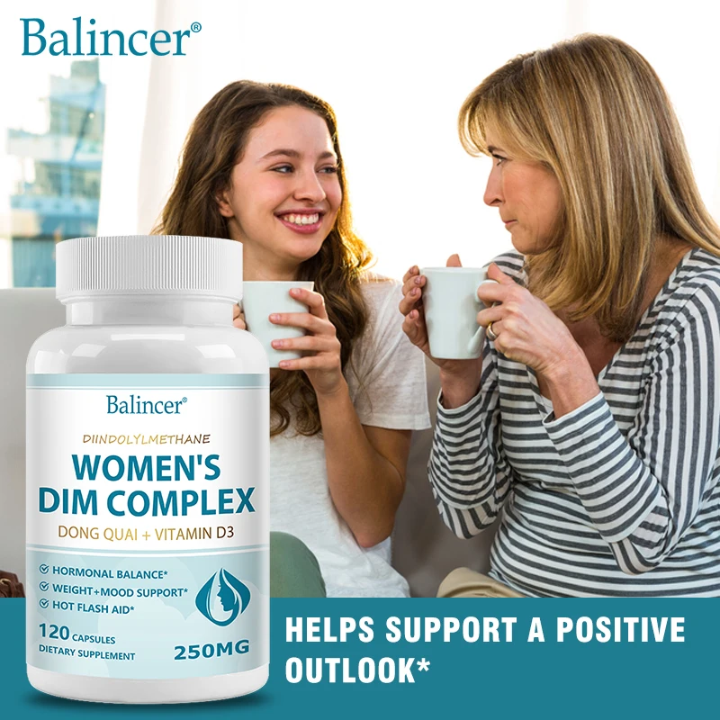 DIM Supplement Complex - Female Hormone Balance, Menopause, Hot Flashes & Night Sweats, PCOS & Endocrine Metabolic Support