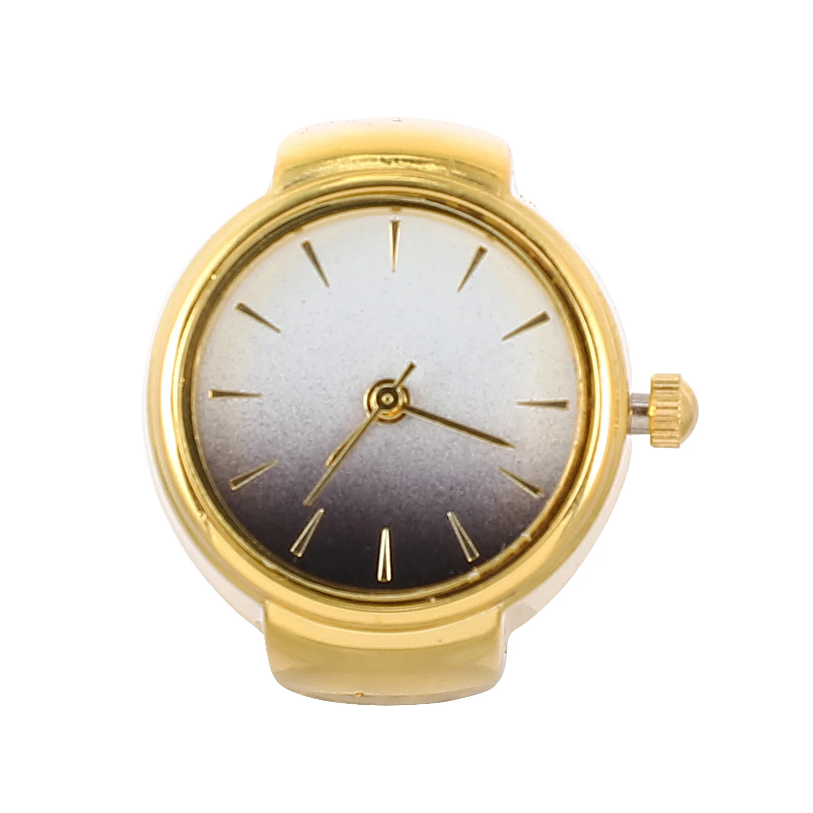 

Elastic Finger Ring Watch Quartz Movement Fashion Round Design Casual Party Bar Daily Wear Decorative Gift for Friends