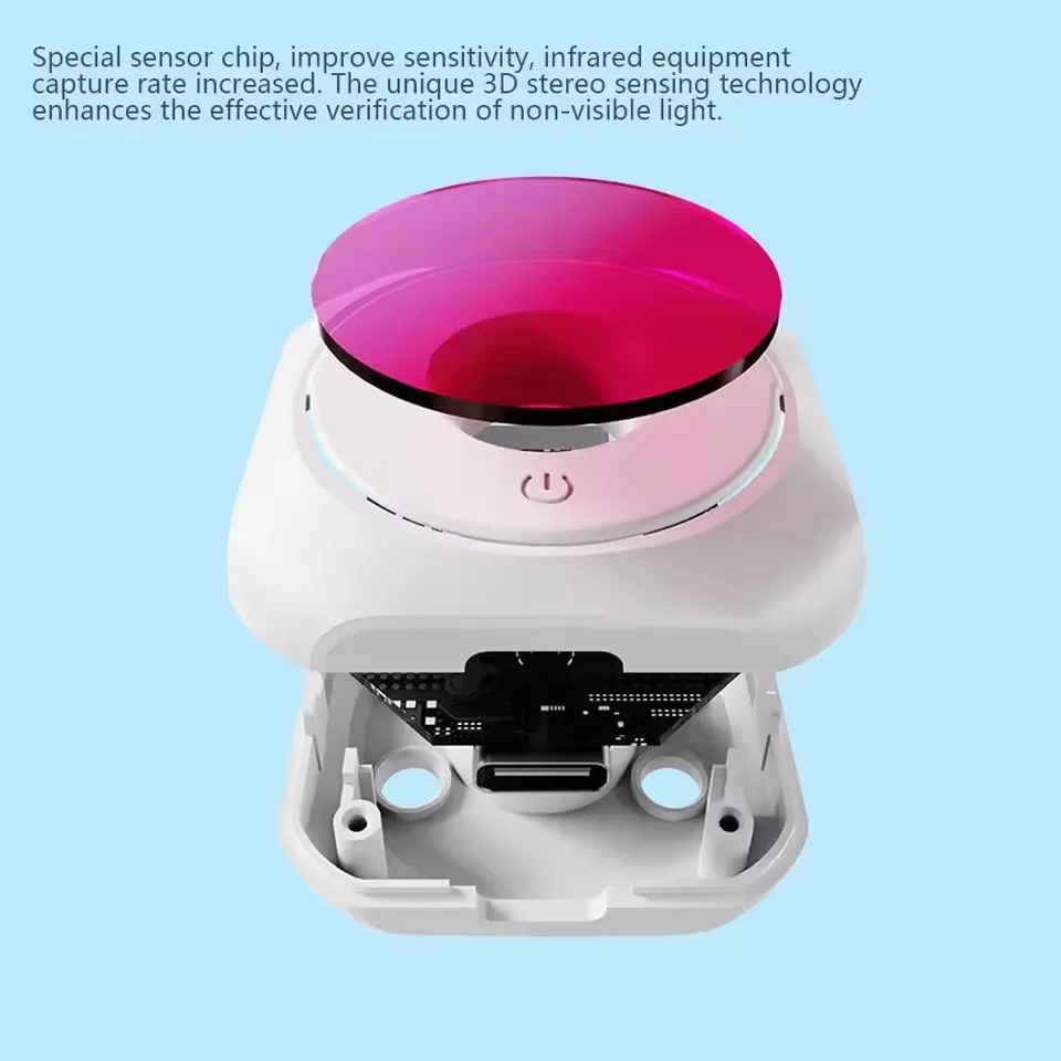 1 قطعة كاشف كاميرا مكافحة صريحة المحمولة حماية الأمن لغرفة خزانة الفندق الحمام العام الثقب كشف العدسة المخفية