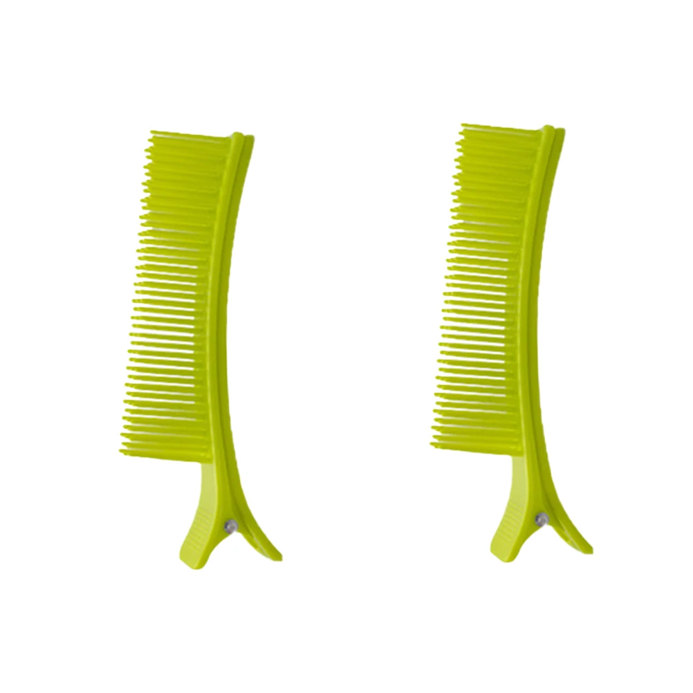 

2pcs Hair Clip Sectioning Clips Professional Styling Clamps Salon Hairstylist Lightweight Durable Portable Travel Comb Design