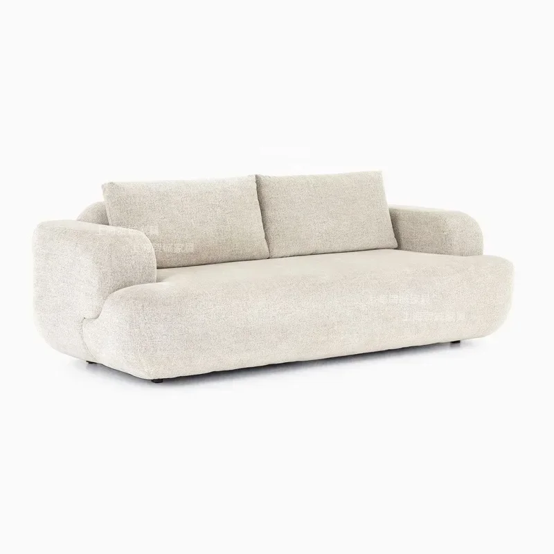 Simple cream-style fabric sofa wabi-sabi wind fully furnished furniture