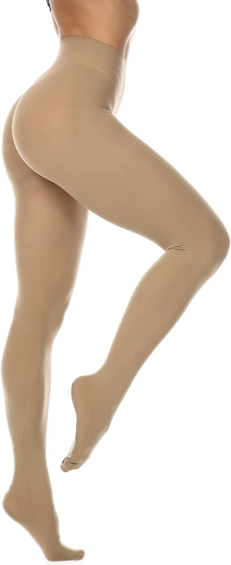 Women Tights Plus Size 100D Autumn Winter Warm Lined Pantyhose High Waist Female Stretchy Slim Skinny Velvet Tights